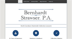 Desktop Screenshot of bernhardtandstrawser.com