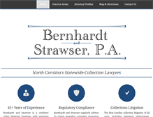 Tablet Screenshot of bernhardtandstrawser.com